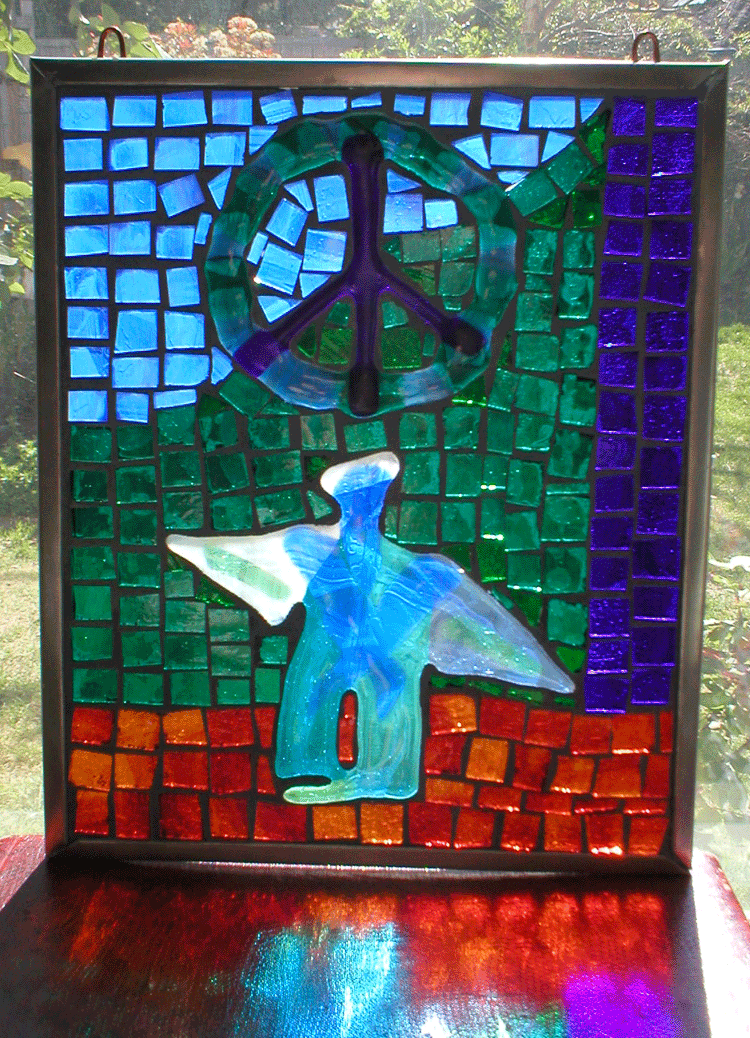 Glass Mosaic on Glass